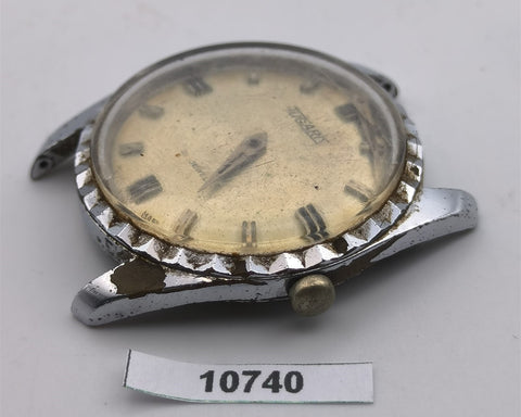 PROJECT TO FIX TUGARIS COIN RIMMED MANUAL ROUND EU SHIP MENS WATCH 10740