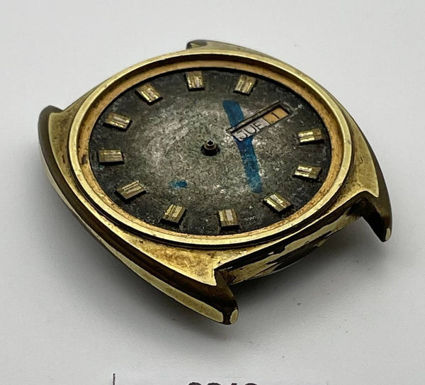 PROJECT TO FIX NIVADA GOLD DAY DATE EU SHIP MENS WATCH 9218