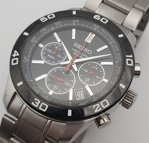 PROJECT TO FIX SEIKO LARGE 6T63 00E0 MENS QUARTZ DATE 310389 EU SHIP SS WATCH