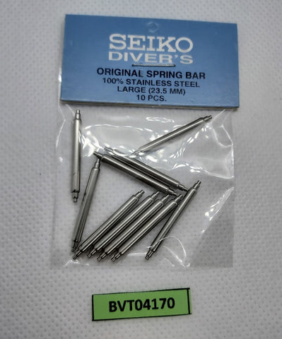 10 PCS SEIKO DIVER SPRING BAR LARGE SS 7002,6309,6306,7S26 0020 SKX007 BVT04170