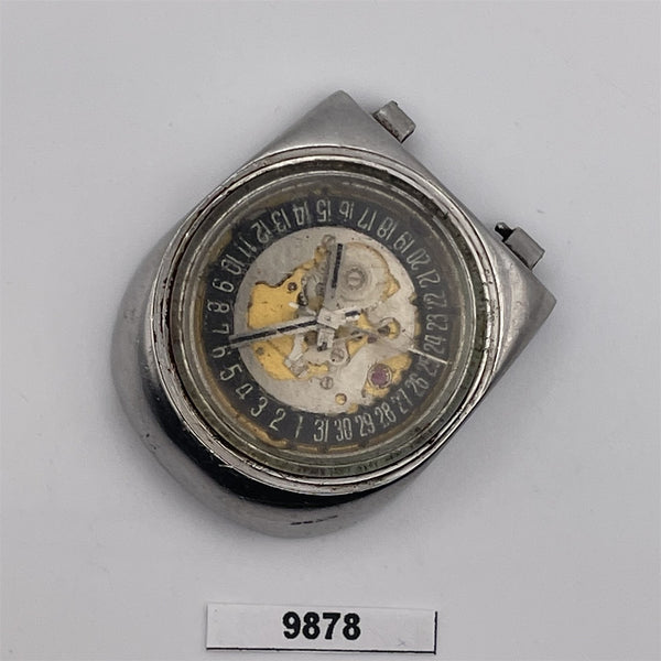 FOR PARTS OR TO RESTORE RADO PLANNING MENS SS DATE WATCH BVT09878