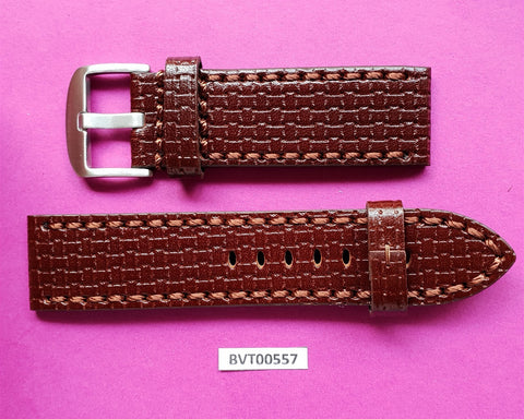 NEW REAL LEATHER STRAP BAND SIZE 24 MM FOR PANERAI & OTHER WATCHES BVT00557
