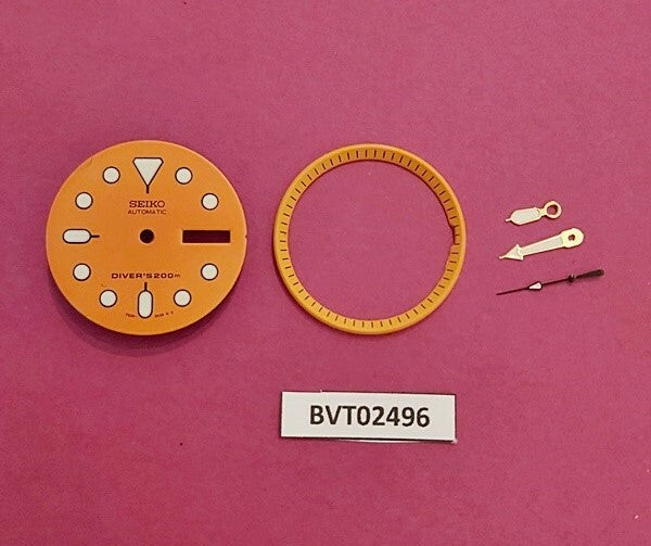 NEW SEIKO ORANGE DIAL HANDS MINUTE TRACK SET 7S26 0030 SKX013 WATCH BVT02496