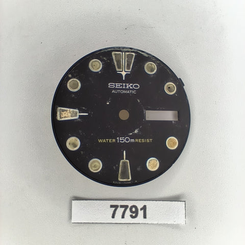 USED VINTAGE SEIKO DIAL NON BEVELED WINDOW 6309 7040 DIVE WATCH BVT07791