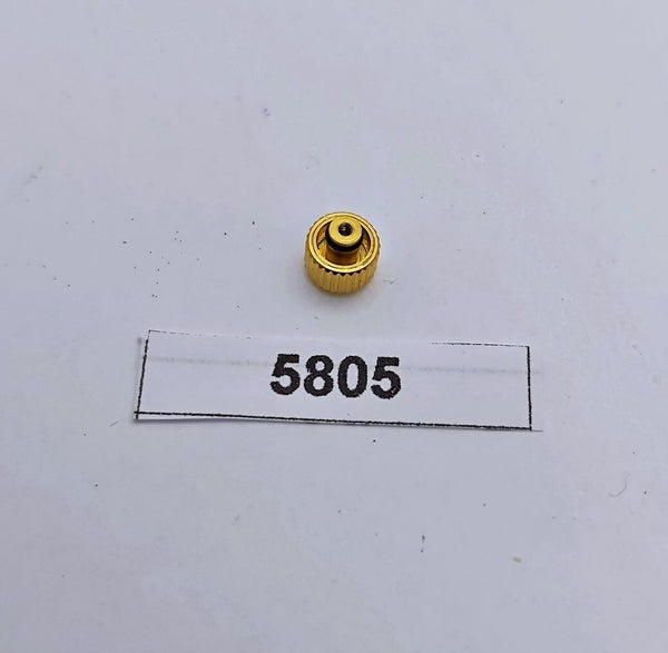 NEW AF GOLD CROWN FOR CITIZEN BULLHEAD CHRONOGRAPH 8110 WATCH BVT05805