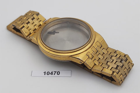 PROJECT TO FIX OMEGA DE VILLE GOLD MENS WATCH GLASS, CASE AND BAND KIT BVT10470