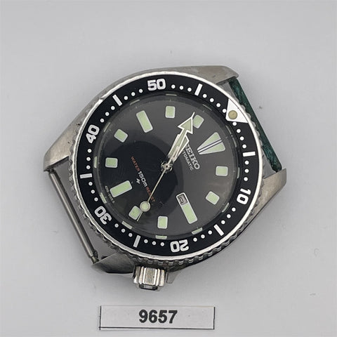 PROJECT TO FIX POLISHED SEIKO 4205 0155 AUTO MIDSIZE DATE EU SHIP SS WATCH 9657