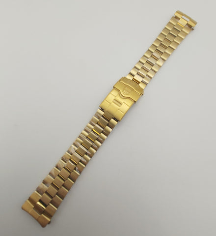 NEW FOR TAG HEUER 2000 WK1120 GOLD PLATED 20mm BRUSHED MIDDLE WATCH BRACELET