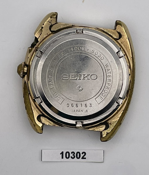 PROJECT FIX SEIKO BELLMATIC 4006 6030 MENS GOLD AUTO DAY DATE WATCH 10302 EU SHP