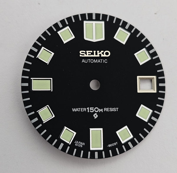 NEW SEIKO SUWA DIAL HAND SET 6105 8000 6105-8110 GREEN MARKER VER WATCH BVT06379