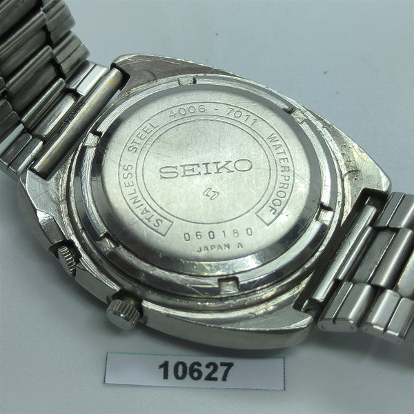 PROJECT FIX SEIKO BELLMATIC 4006 7011 MENS SS AUTO DAY DATE WATCH EU SHIP 10627