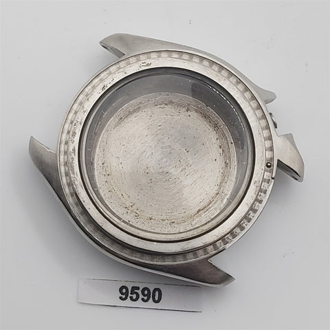 USED POLISHED SEIKO 4205 015T MIDSIZED WATCH DIVER CASE GLASS BACK COVER BVT9590