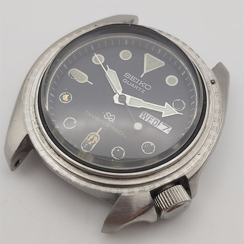 PROJECT TO FIX SEIKO SCUBA 7548 7000 QUARTZ DATE MENS DIVE 924338 SS WATCH