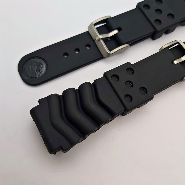 2 SEIKO RUBBER STRAP WAVE 22mm Z22 BAND 7S26 0020 6309 7040 7002 WATCHES RESELL!