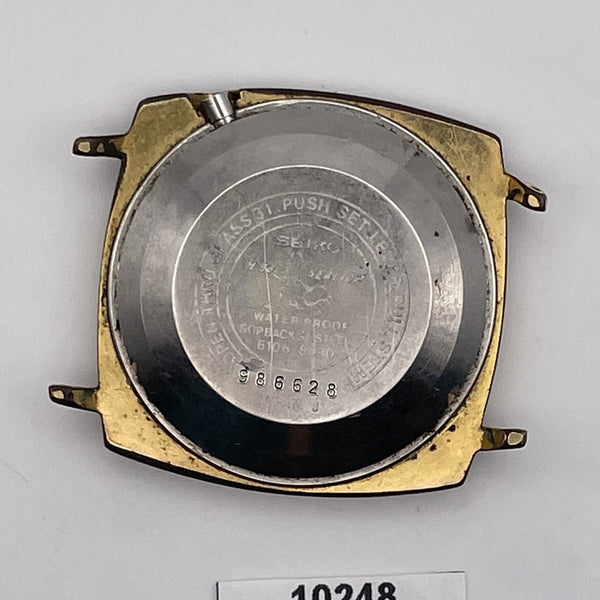 PROJECT TO FIX SEIKO DX SEALION 6106 8030 DATE AUTO GOLD PLATE MENS WATCH 10248