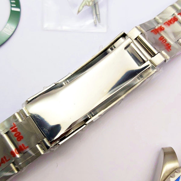 NEW AF SEIKO LEX SUBMARINE GREEN HULK KIT CASE BEZEL GLASS CROWN STRAP DIAL HAND