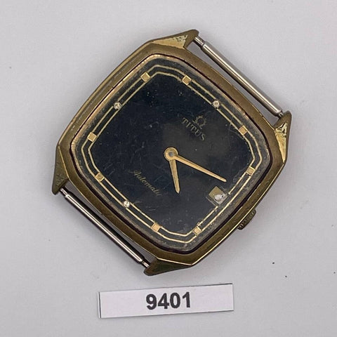 PROJECT TO FIX SOLVIL TITUS CUSHION MENS AUTO WIND GOLD PLATED WATCH 9401