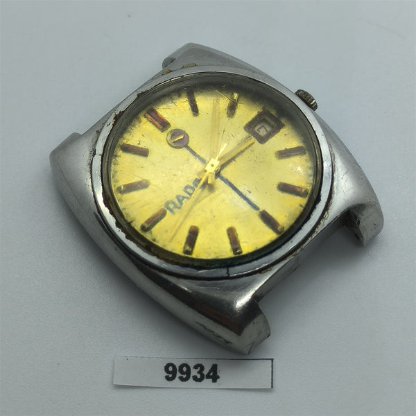PROJECT TO FIX RADO THICK LUGS AUTOMATIC DATE EU SHIP MENS SS WATCH 9934