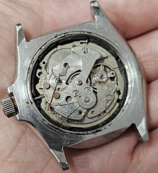 PROJECT SEIKO 7S26 0040 10 BAR MENS AUTOMATIC 095210 DAY DATE SS WATCH