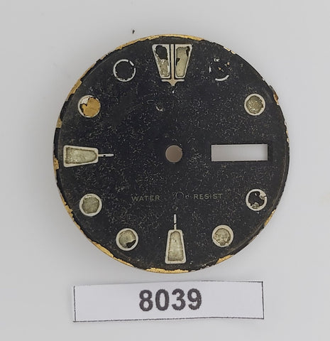 USED VINTAGE SEIKO DIAL BEVELED WINDOW 6309 7040 DIVE WATCH BVT08039