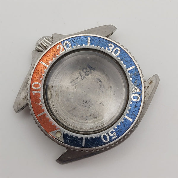 USED VINTAGE SEIKO 2625 001B LADIES WATCH DIVER CASE BACK COVER BEZEL KIT 6658