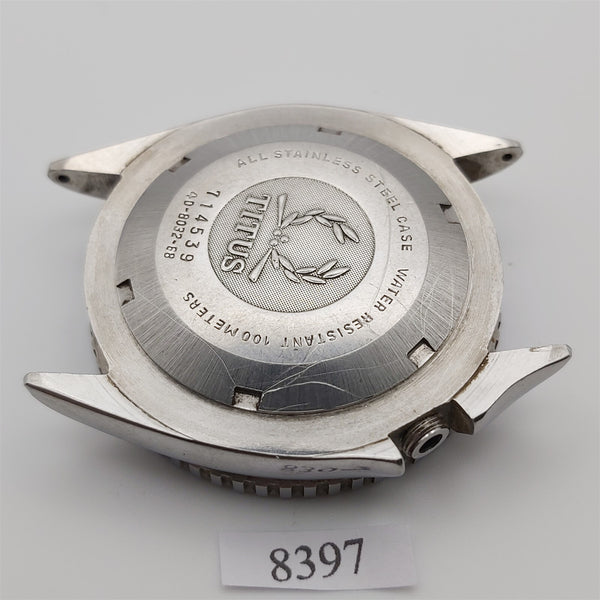 USED RARE VINTAGE SOLVIL TITUS DIVER MENS CASE COVER GLASS MT CASE WATCH BVT8397