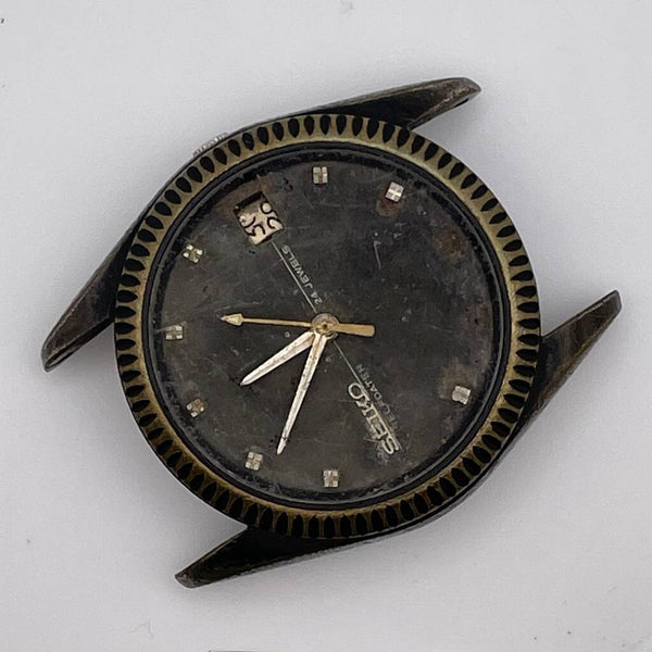 PROJECT TO FIX CITIZEN ANODIZED CASE COIN RIMMED THICK LUGS AUTO DATE WATCH 9520