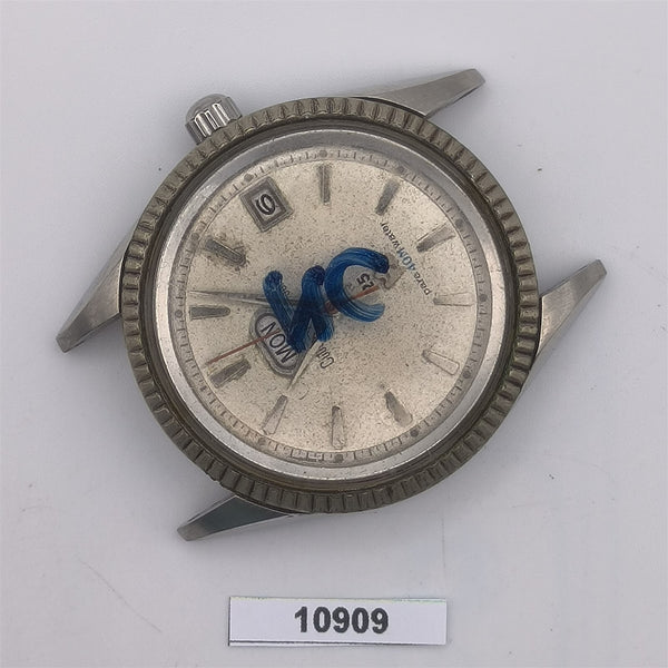 PROJECT TO FIX VINTAGE CITIZEN AUTODATER MENS DAY DATE WATCH EU SHIP 10909