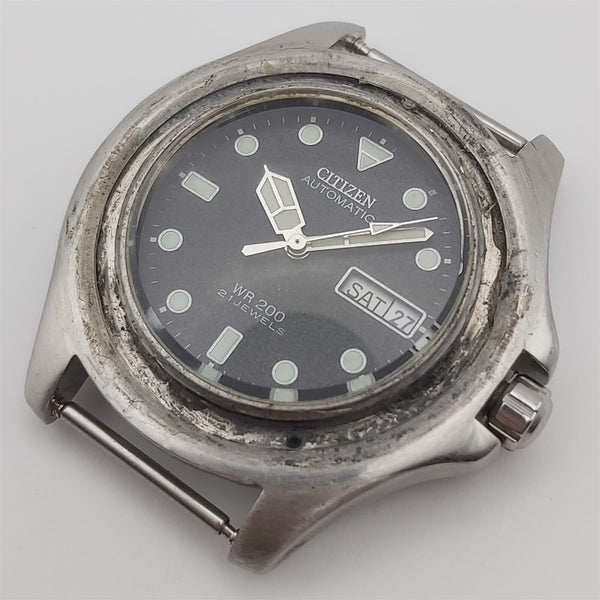 PROJECT TO FIX CITIZEN DOLPHIN GN-4-S MENS SS AUTO DAY DATE WATCH