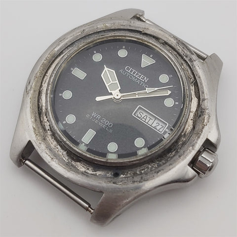 PROJECT TO FIX CITIZEN DOLPHIN GN-4-S MENS SS AUTO DAY DATE WATCH