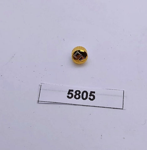 NEW AF GOLD CROWN FOR CITIZEN BULLHEAD CHRONOGRAPH 8110 WATCH BVT05805