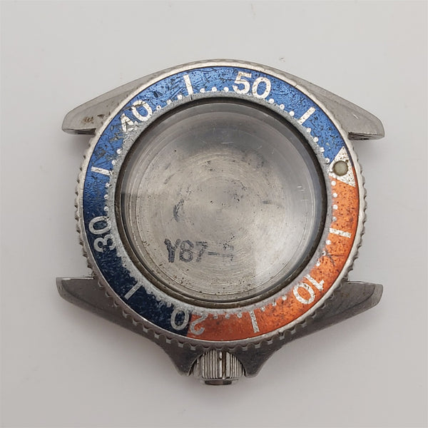 USED VINTAGE SEIKO 2625 001B LADIES WATCH DIVER CASE BACK COVER BEZEL KIT 6658