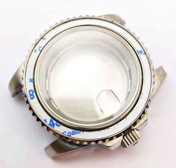 NEW AF SEIKO LEX SUBMARINE WHITE KIT CASE BEZEL GLASS CROWN STRAP DIAL HAND EU