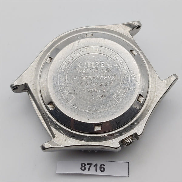 USED RARE CITIZEN 51-2273 SS CASE KIT MENS DIVE WATCH BVT08716