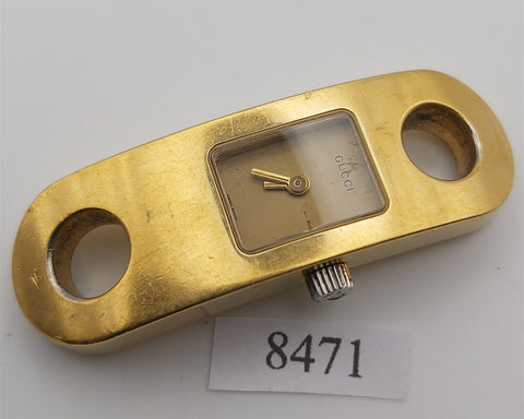 PROJECT TO FIX GUCCI LADIES GOLD 6100L GOLD PLATE WATCH EU SHIP WATCH 8471