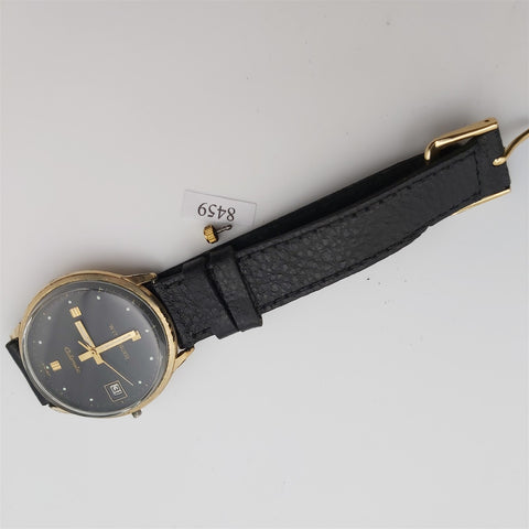 PROJECT TO FIX WITTNAUER GOLD PLATE DATE AUTOMATIC EU SHIP ROUND MENS WATCH
