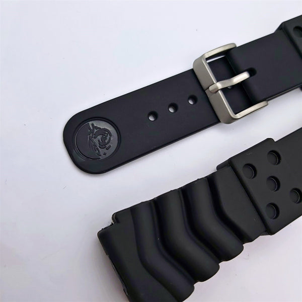 2 SEIKO RUBBER STRAP WAVE 22mm Z22 BAND 7S26 0020 6309 7040 7002 WATCHES RESELL!