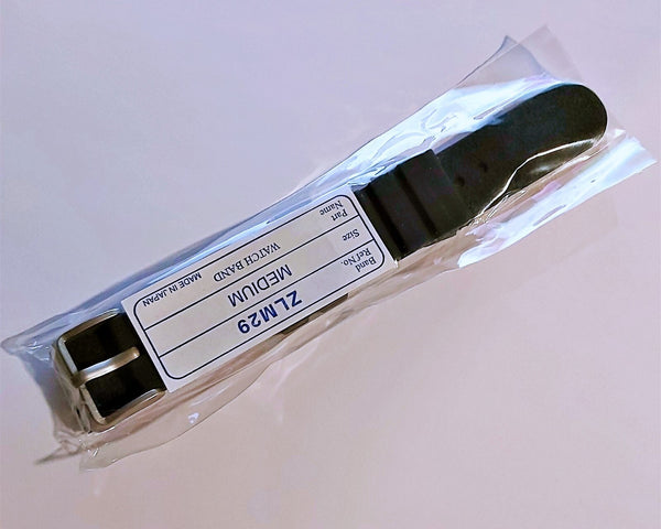 NEW SEIKO BLACK RUBBER STRAP FLAT Z20 BAND 20mm 4205 7S26 0030 0050 SKX013 WATCH