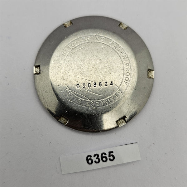 USED VINTAGE SEIKO 6206 8110 FULL DAY WATCH CASE BACK COVER 6308824 BVT06365