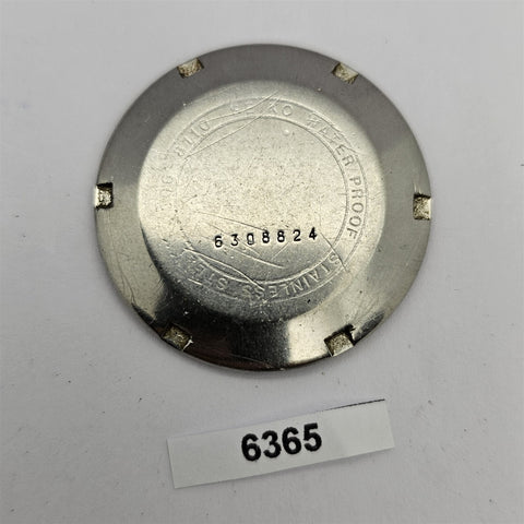 USED VINTAGE SEIKO 6206 8110 FULL DAY WATCH CASE BACK COVER 6308824 BVT06365