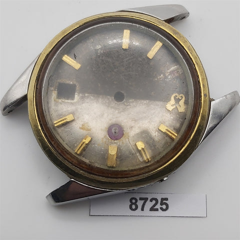 RARE VINTAGE RADO GOLDENHORSE CASE AND DIAL SET MENS WATCH 8725