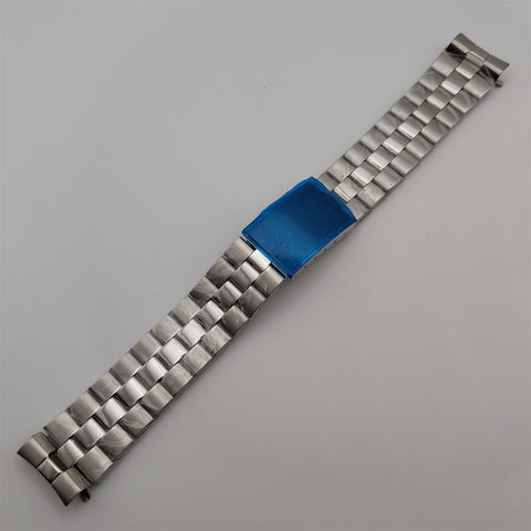 NEW SEIKO PANDA 6138-8020 FOLDED STAINLESS STEEL BAND BRACELET CHRONOGRAPH WATCH