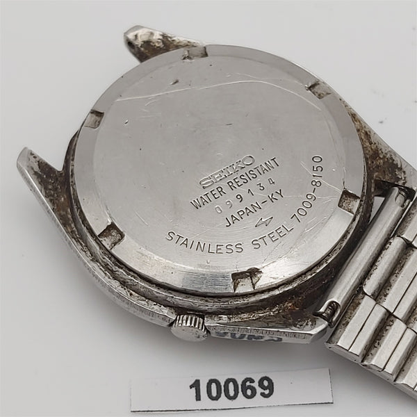 PROJECT TO FIX SEIKO ACTUS 7009 8150 MENS SS AUTO DAY DATE WATCH BVT010069