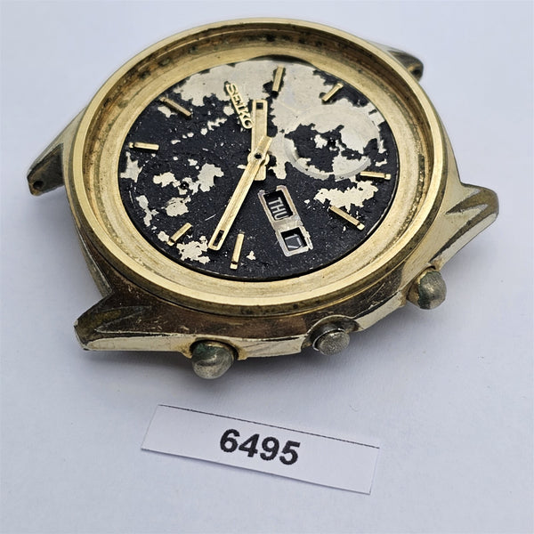 PROJECT TO FIX SEIKO PANDA 6138 8020 MENS GOLD AUTO DAY DATE EU SHIP WATCH 6495