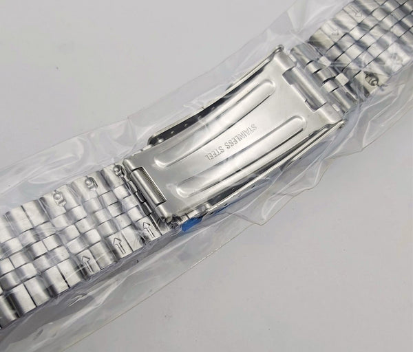 NEW FOR SEIKO JUBILEE SS BRACELET 22mm 6309 7290 7002 SKX007 DIVE WATCH FOLDED