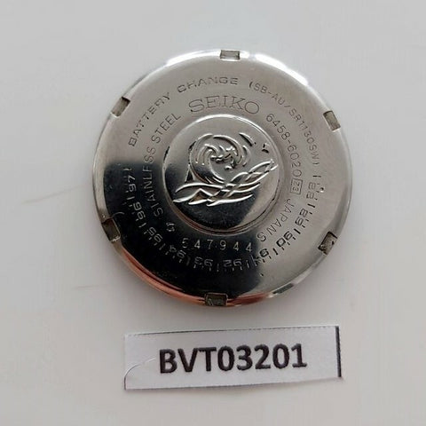USED RARE VINTAGE SEIKO 6458 6020 JDM WATCH DIVER CASE BACK COVER #BVT03201