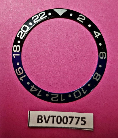 NEW SEIKO BLUE BLACK INSERT WIDE BATMAN GMT 7S26 0050 SKX023 DIVE WATCH BVT00775