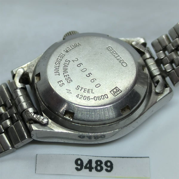 PROJECT TO FIX SEIKO 4206 0600 LADIES SS AUTOMATIC DAY DATE WATCH 9489