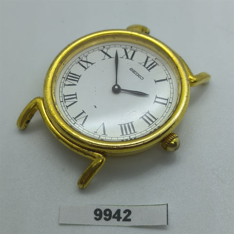 PROJECT TO FIX SEIKO 2220 0530 MANUAL WIND MIDSIZE GOLD PLATE ROMAN WATCH 9942