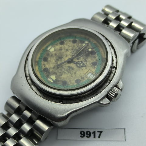 PROJECT FIX VINTAGE TAG HEUER F1 SERIES MIDSIZE QUARTZ SS DATE WATCH 9917